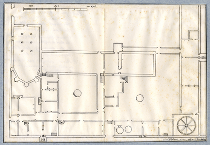 39941 Plattegrond van het klooster Bethlehem te Utrecht.